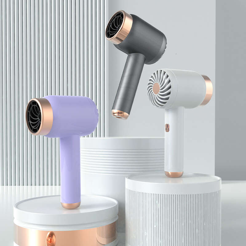 Wireless Rechargeable Blow Home Portable Non-Electric Dormitory Use Negative-Ion Hot/Cold Air Dryer Fast