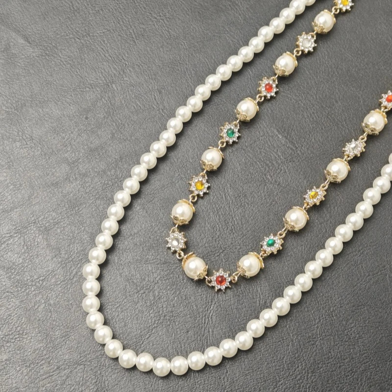 Salircon Exquisite Pearl Pants Chain Men Women Ones Waist Fashion Accessories Model HipHop Jewelry 250811