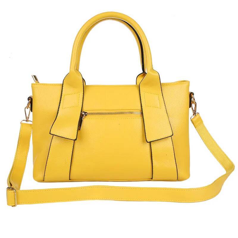 Yellow Handbag Women PU Leather Blue Hand Bag Black Famous Brand Women Messenger Bag Designer Bolsa Feminina W805