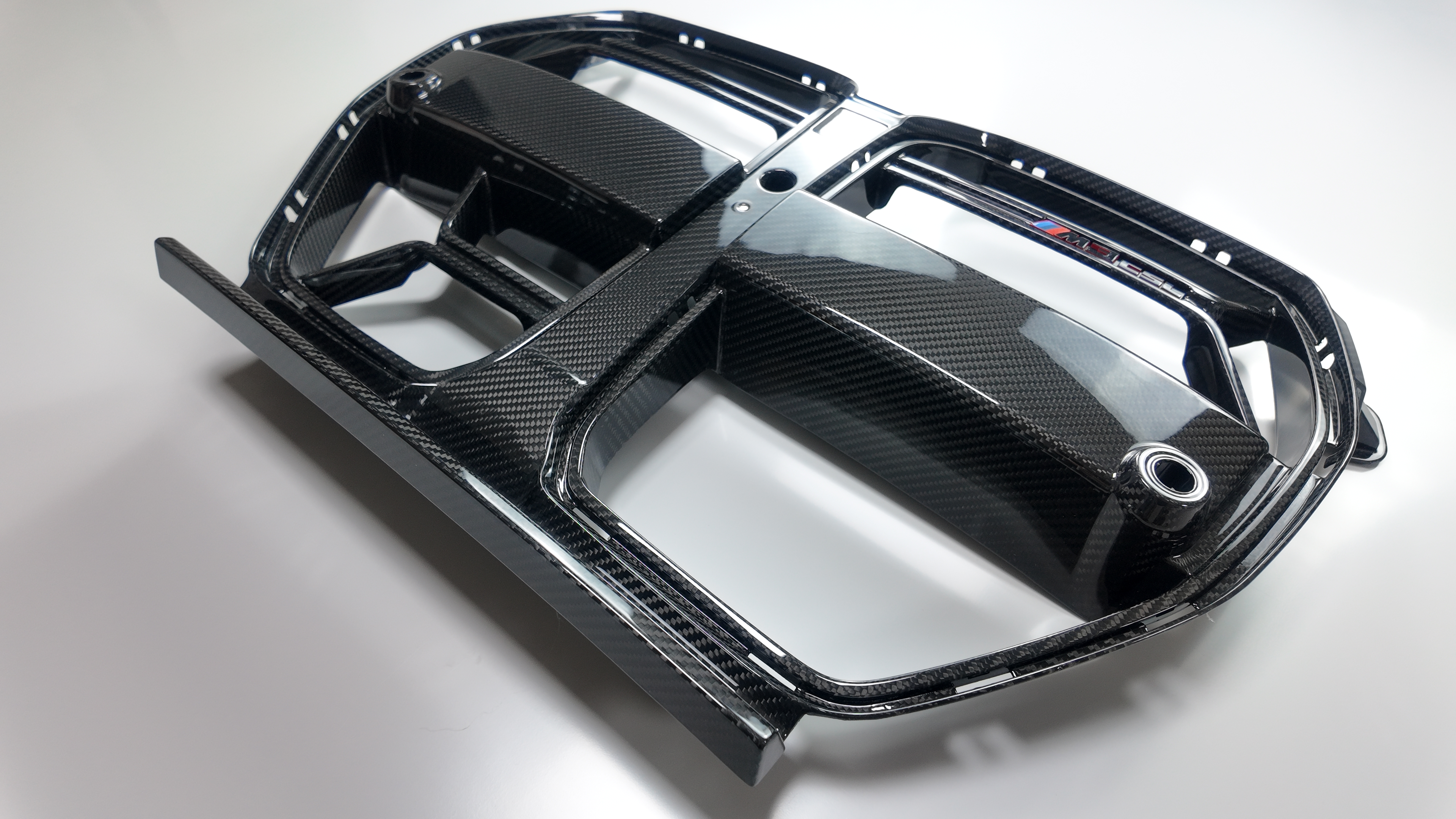 Dry Carbon Fiber Grille For BMW M3 G80 M4 G82 Front Bumper Grill Auto Racing Grid With acc Dry Carbon 2021-2023 CSL