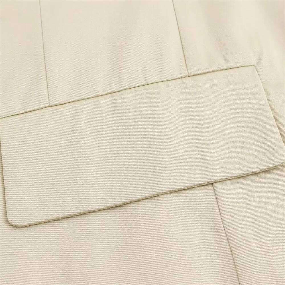 Designer Clothing 2025 New Early Autumn Women's Clothing And Versatile Fashion Lapel Simple Casual Vest Jacket