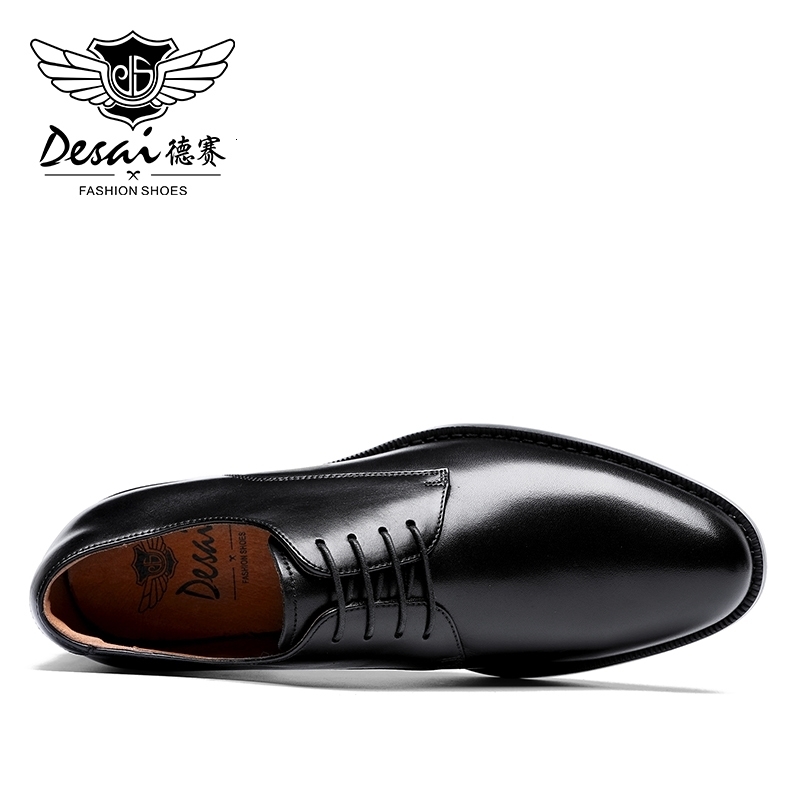 DESAI Genuine leather derby shoes Height increasing Men business Classic footwear Mens casual Gifts w250801