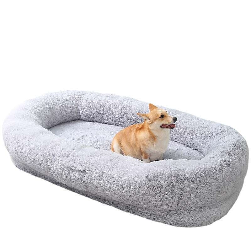 Super large plush pet bed, suitable for large breeds of dogs, super large calming dog bed, a hug shared by humans and pets
