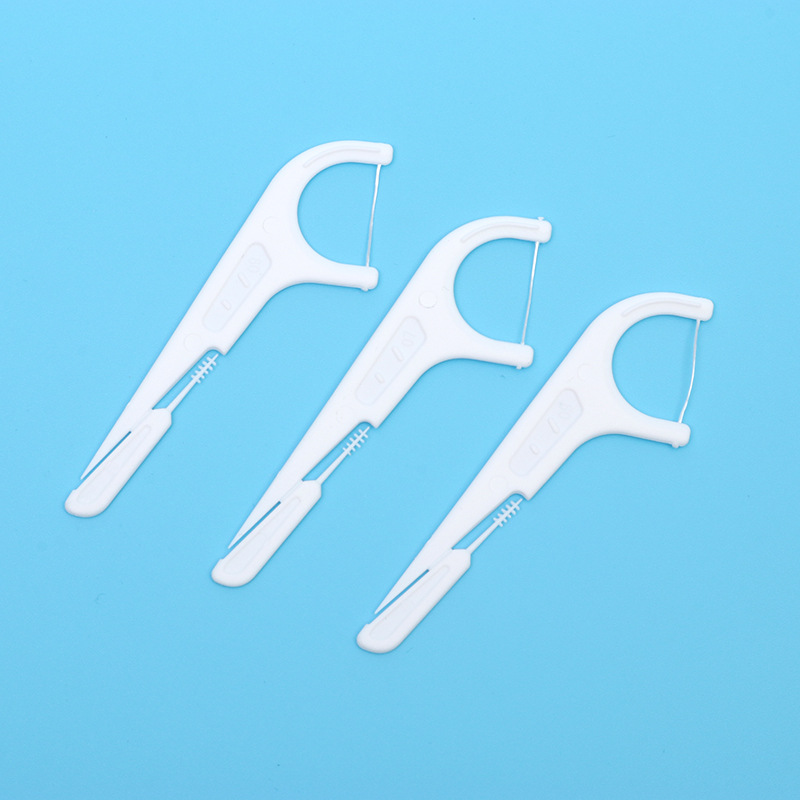 Dental floss, 90-count bag, family-sized, home use, dental floss sticks, disposable dental floss sticks