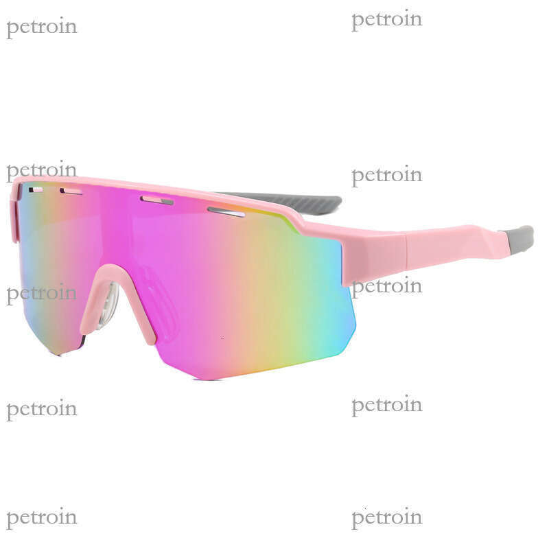 New Outdoor Sports Cycling Glasses Large Frame One-piece Colorful Eye Protection Simple Trendy Sunglasses