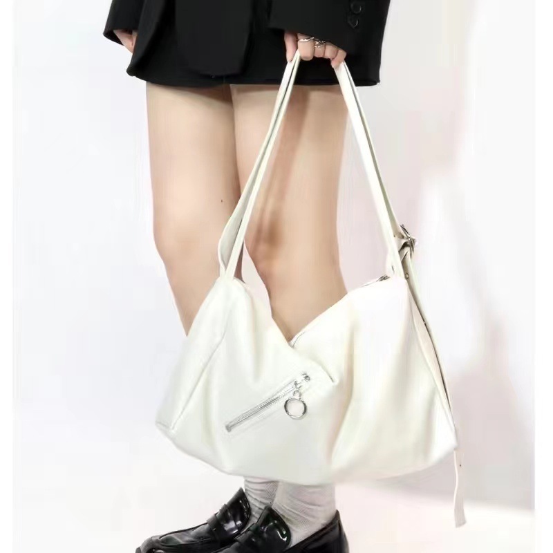 2025 Autumn New Women's Shoulder Bag Soft Leather Texture Handbag Shoulder Strap Adjustable Women's Crossbody Bag Large Capacity Autumn New 