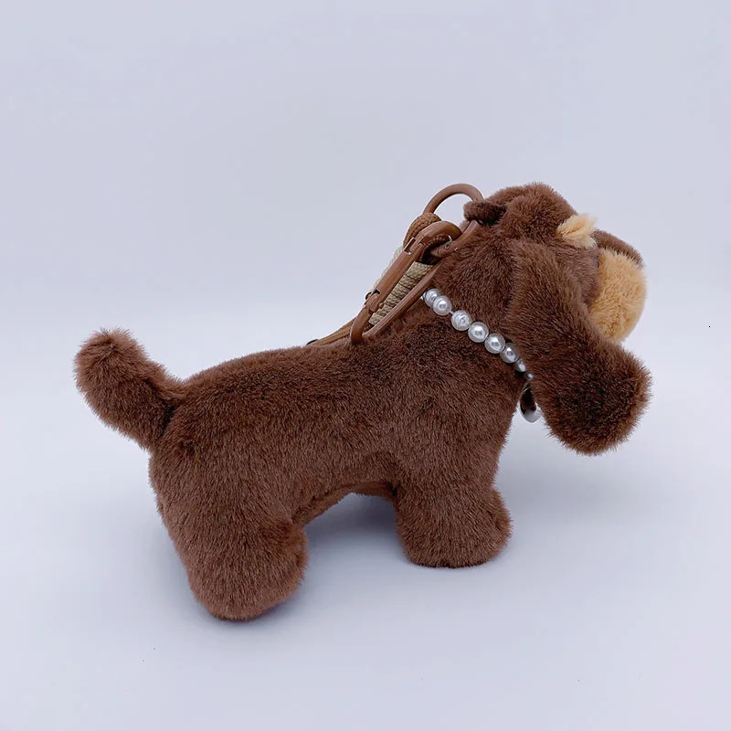 15cm Korea Cartoon Dachshund Keychain Plush Doll Bag Pendant Mini Doll Soft Stuffed Dog Backpack Pendant Girl Women Gift 250811