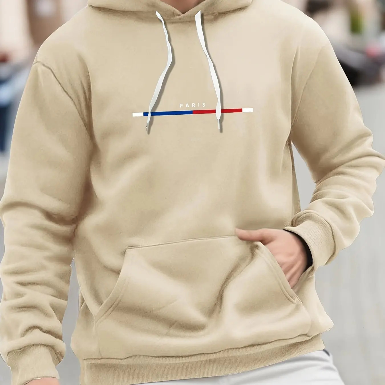 Paris Print Hoodies Tshirt For Men Casual Autumn Winter 250814