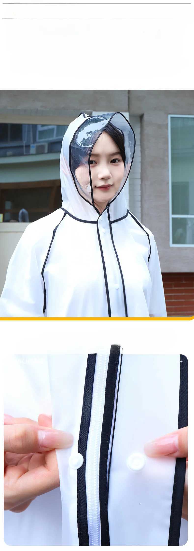Long Outdoor One-piece Raincoat with Thickened Edges for Adults Outdoor Unisex Eva Raincoat Y250814