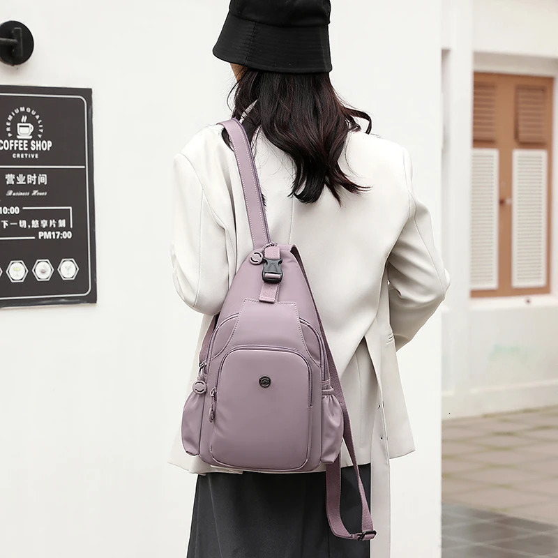 Mew Womens Multifunctional Mini Backpack Fashion Chest Bag Travel Lightweight Crossbody 250811