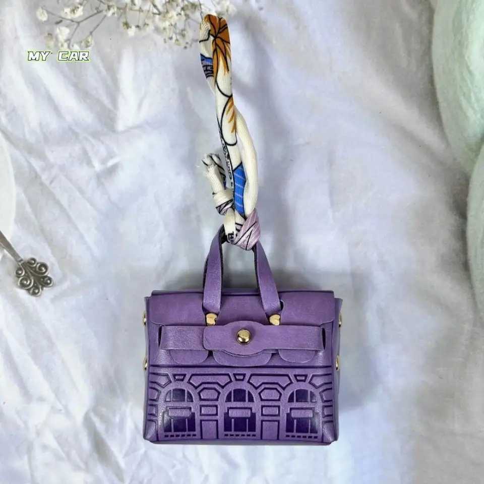 Coin Purse House-shed Mini Earphone Bag Handheld Portable Leather Coin Small Bag Fashionable Bag Charm Luxury Handbag Keychain Y250815