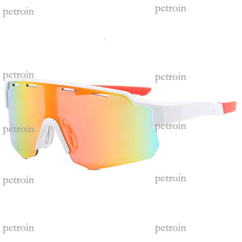 New Outdoor Sports Cycling Glasses Large Frame One-piece Colorful Eye Protection Simple Trendy Sunglasses