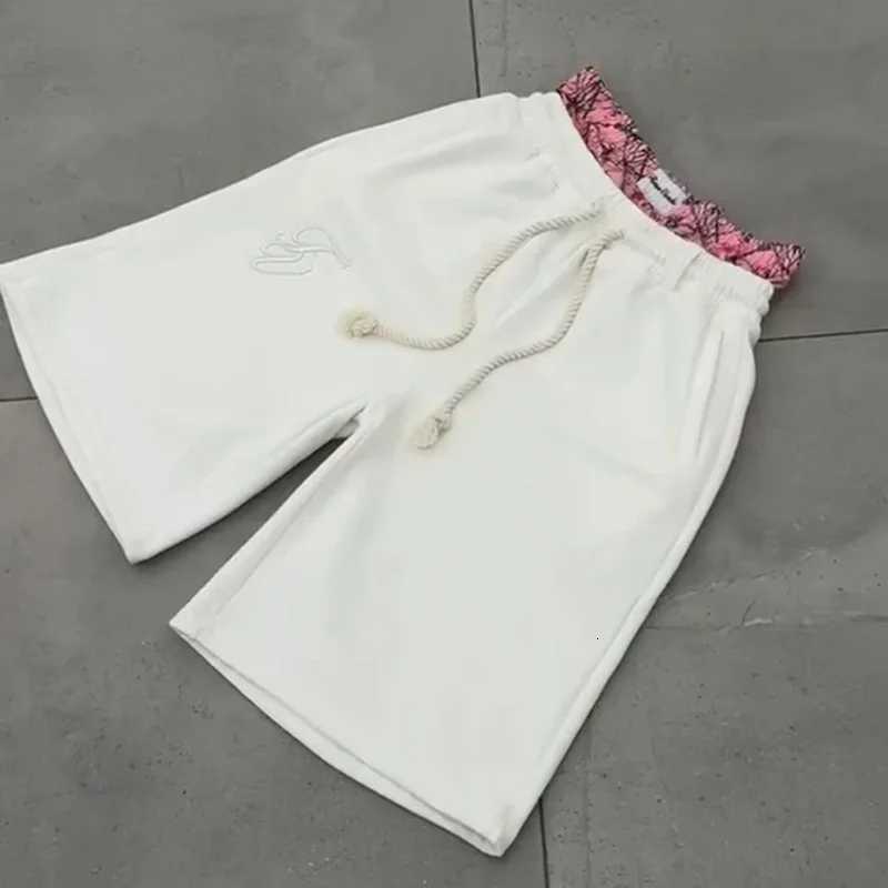 Y2K Retro Shorts Solid Color Pattern Double Waist Embroidered Streetwear Men Women Harajuku Hip Hop Casual Sports Shorts Y250814