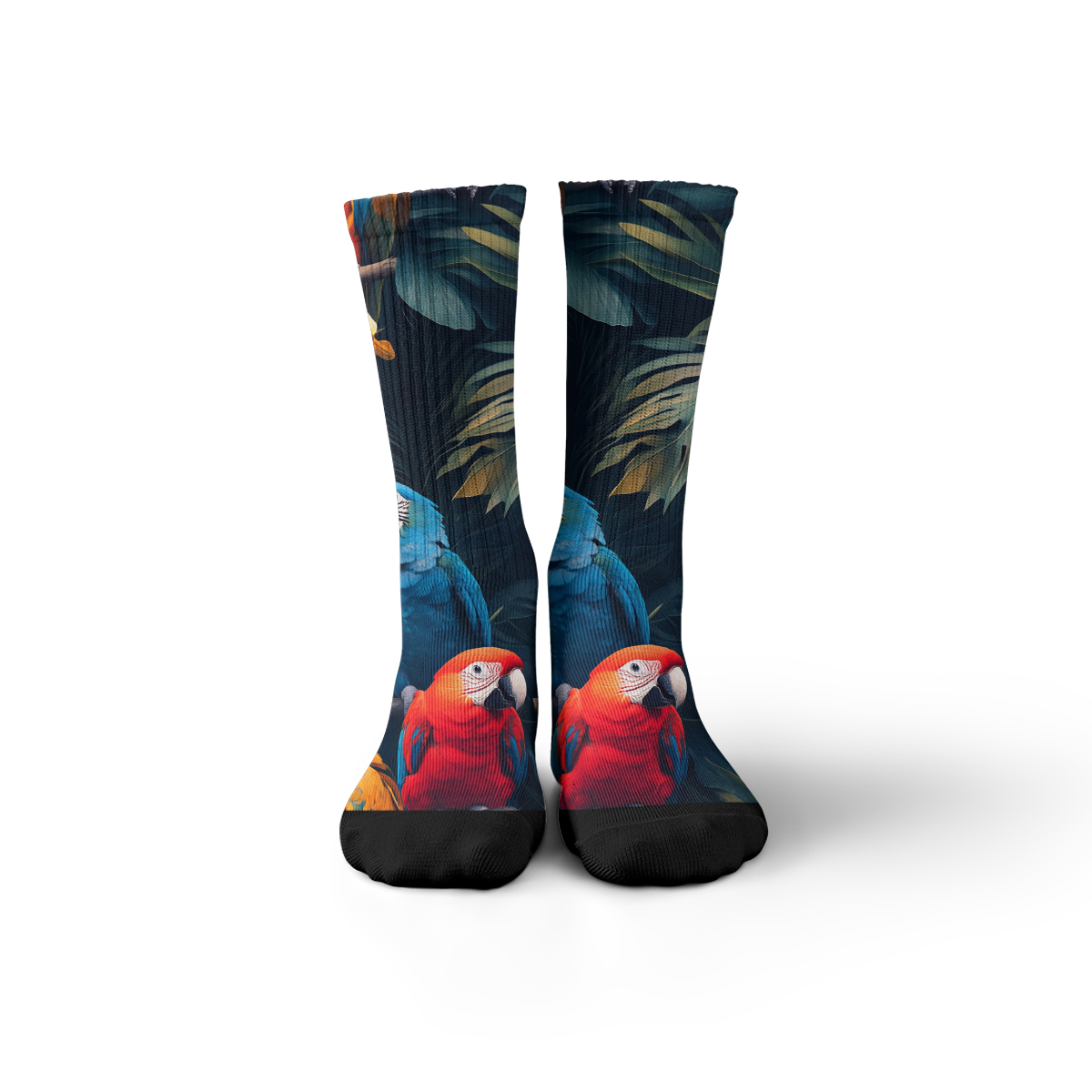 Tropical Parrot Jungle Unisex Tube Designer Sock C150