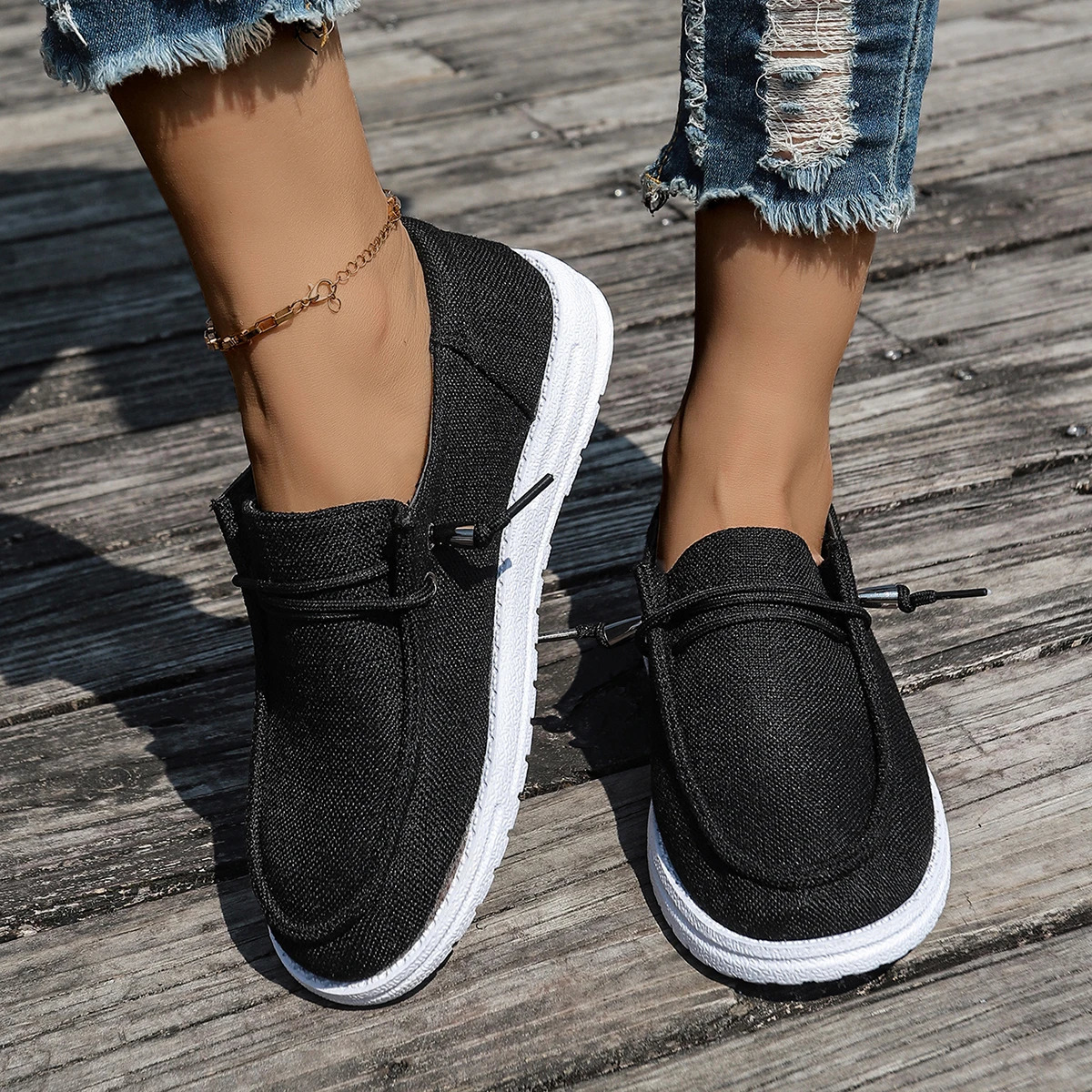 Spring Autumn Women Shoes Breathable Comfort Soft Soled Cloth Shoes Fashion Versatile Casual Canvas Shoes Size 36-43 250809