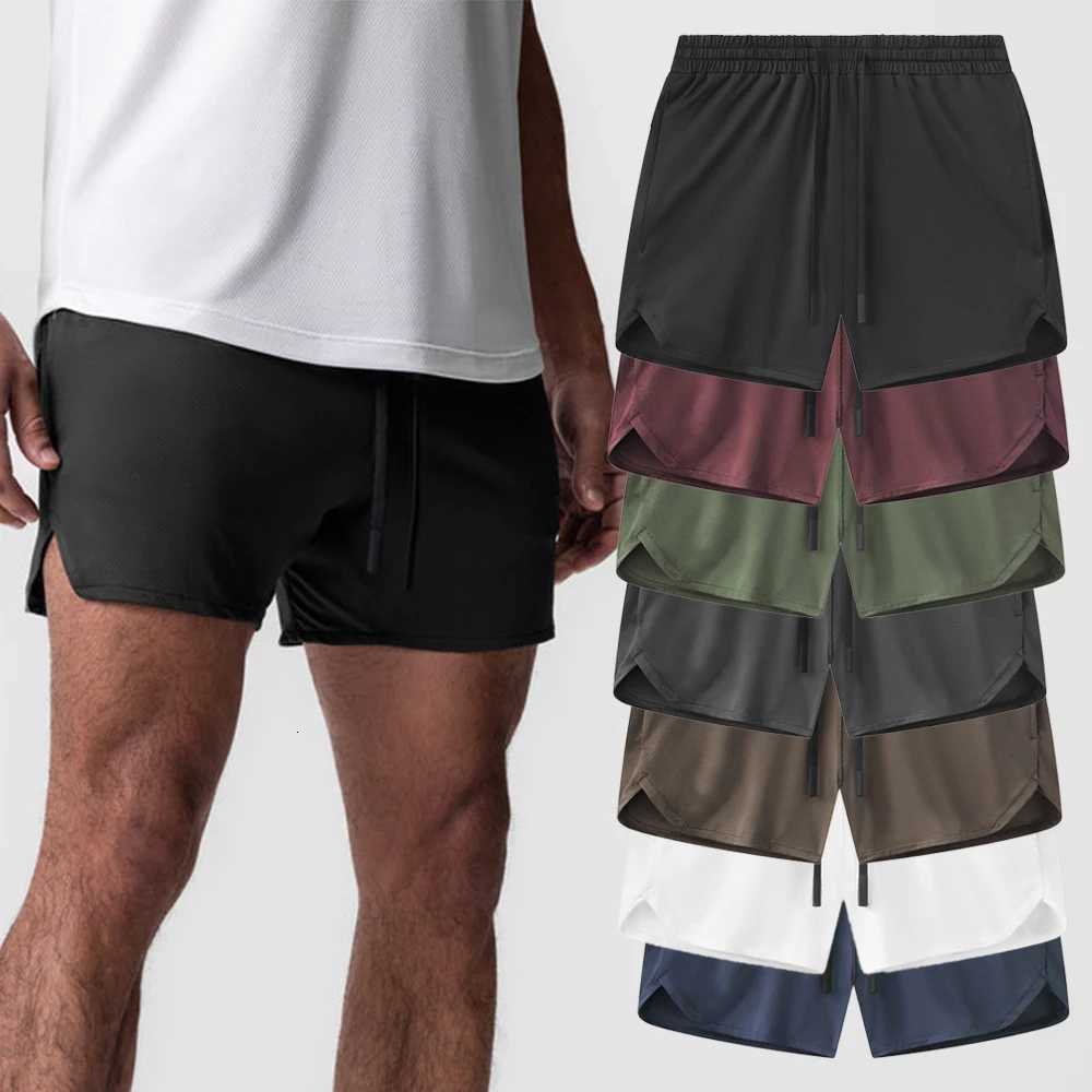 New Summer Mens Sports Shorts Quick Dry Breathable Beach Jogging Single Layer Breathable Shorts Training Basketball Apparel Gym Y250814