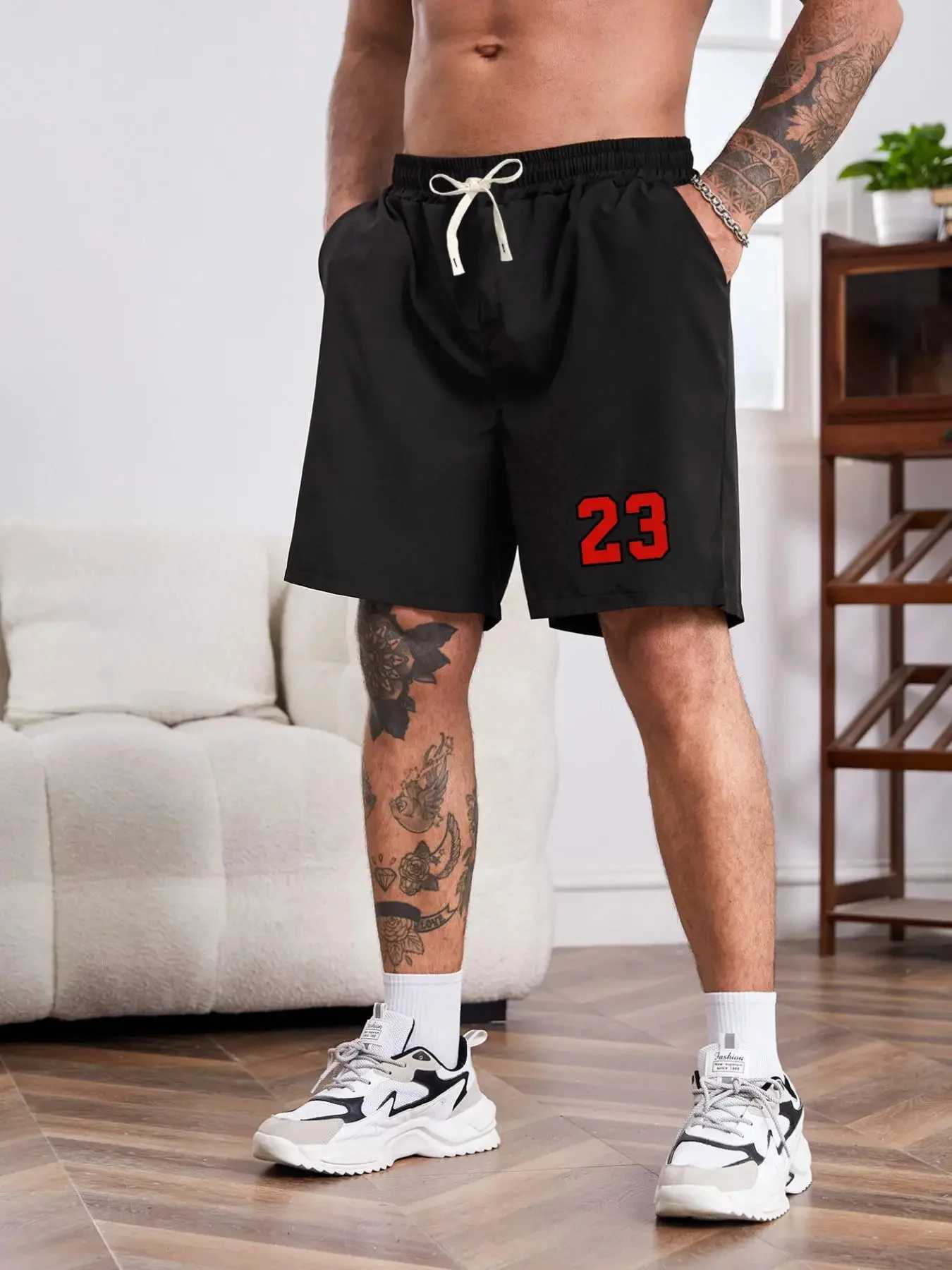 Mens Summer Sports Shorts Sports Fitness Shorts Men Basketball Game Training Running Casual Loose Quick-Drying Five-Point Pant Y250814