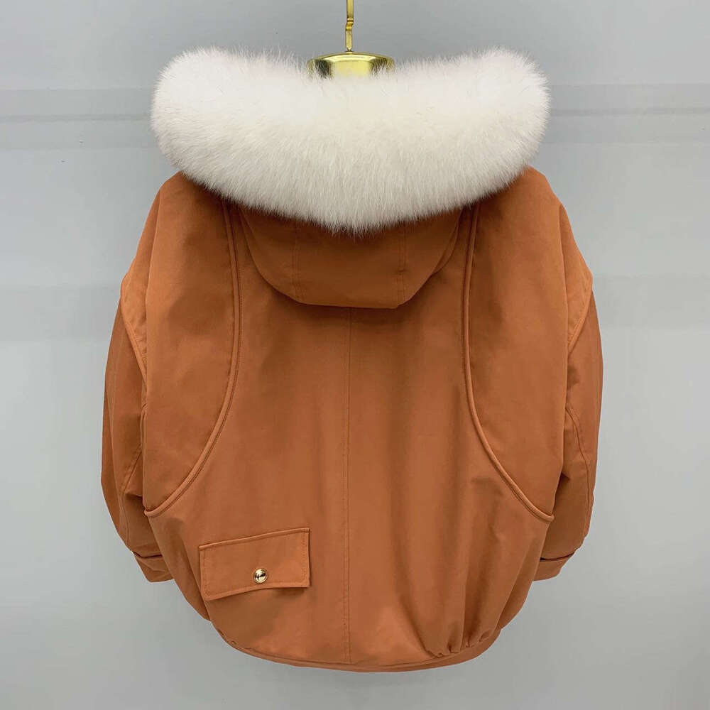 Women's Retro Style Overcomes Fur Collar Jacket Hooded Thick Winter Down Cotton Jacket