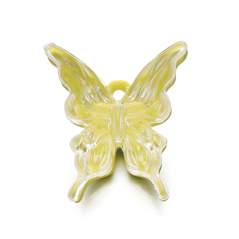 1Pcslot Butterfly Peandant Alloy Metal Animal Charms Colorful Butterflies For DIY Necklace Bracelet Jewelry Making Finding 250804
