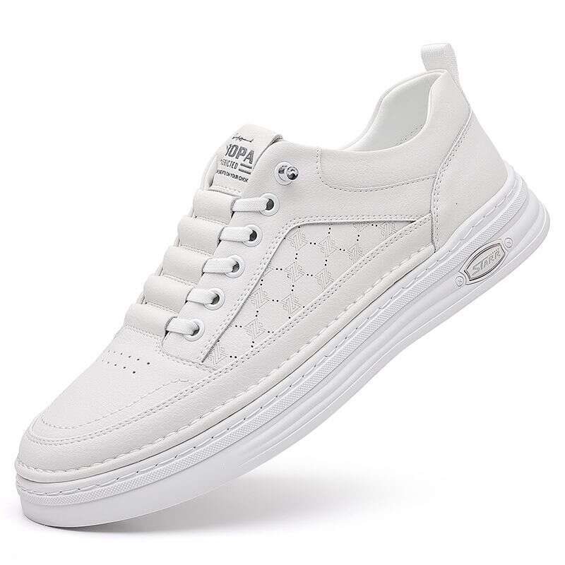 2025 Autumn New Men's Daily Casual Leather Handmade Online Versatile Fashion Board Youth Trendy Shoes 2601