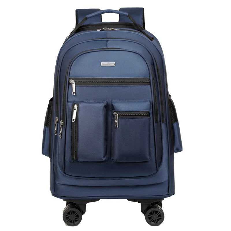 Travel luggage universal wheels travel trolley bag business laptop bag large capacity multifunctional backpack X250815