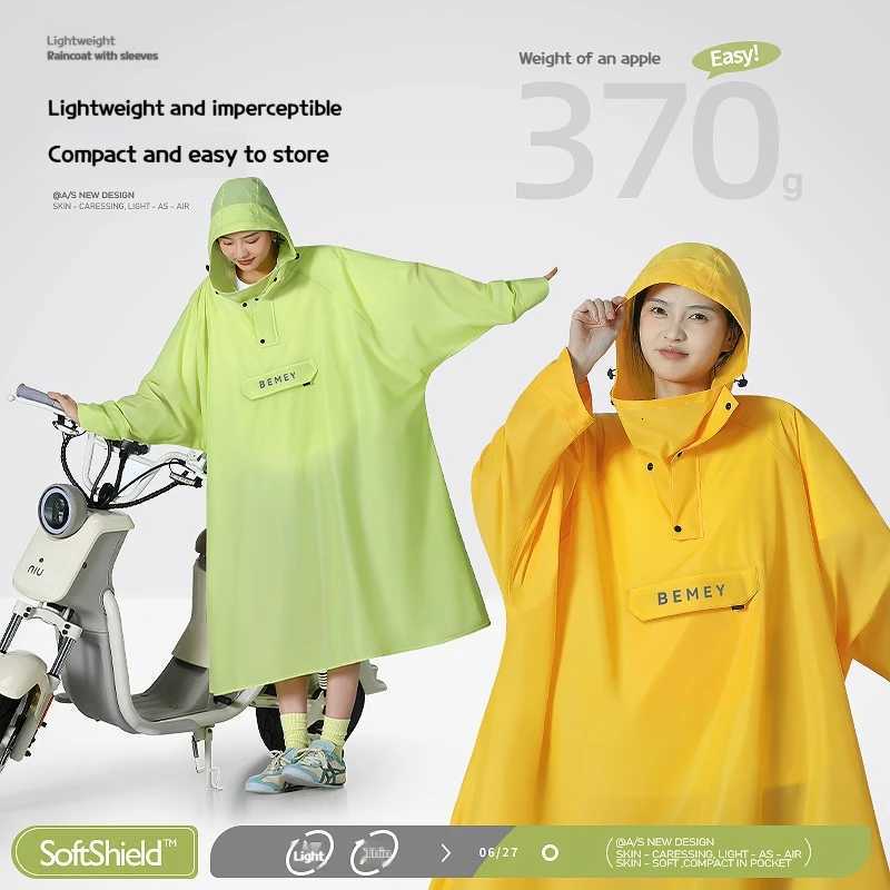 Thickened adult outdoor one-piece raincoat waterproof and wear-resistant essential long-term protective rain gear for travel a Y250814