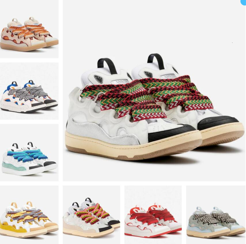 Famous Designer Curb Sneakers Shoes Men Nappa Calfskin Leather Platform Trainers Style 90s Suede Mesh Trainers Extraordinary Embossed Skateboard Walking EUR36-45