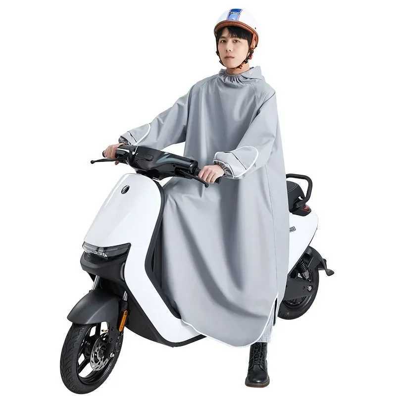 Electric Motorcycle One-piece Single-piece Raincoat Mens Women Cycling Clothing Long Full-body Rain Poncho Outdoor Rain Gear Y250814