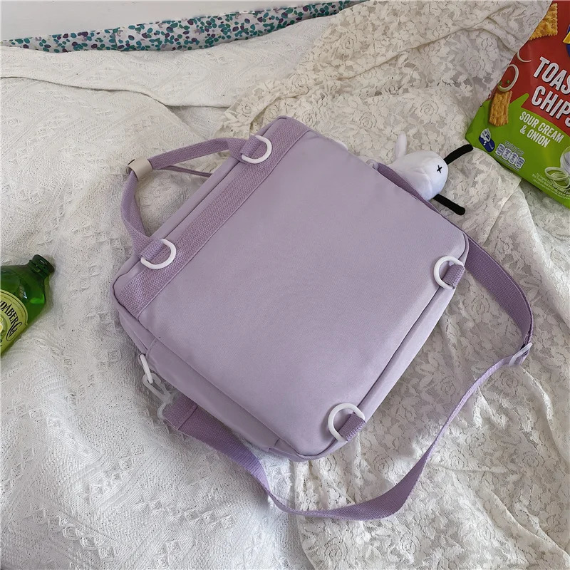 Japanese high-capacity single-shouldered slouch bag for school carry-on canvas messenger bag Japan and South Korea 250809