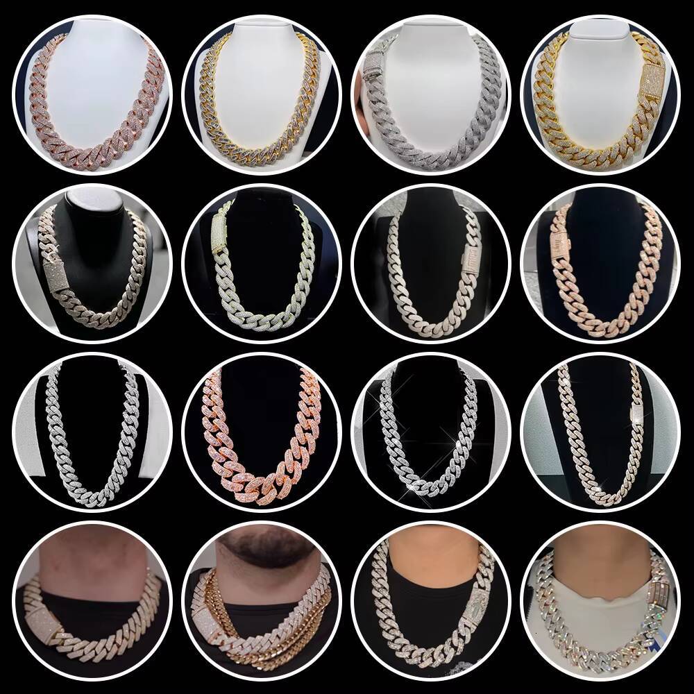 Factory 18k Gold Rhodium Plated Cuban Chain 20mm Big Guy Chunky Fashion Jewelry Plain Cuban Link Chain-for Gifts