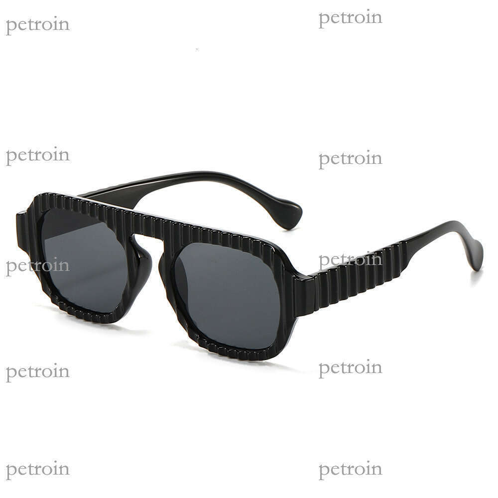 New Pilot Square Double Bridge Fashion UV Protection Women High-end Sunglasses