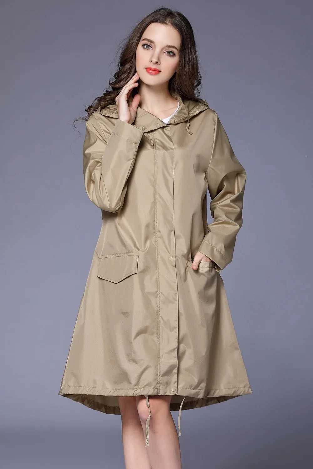 New Men Women Lightweight Hiking Rain Coat Poncho Waterproof Long Raincoat Adults Outdoor Breathable Biker Rain Rainwear Y250814