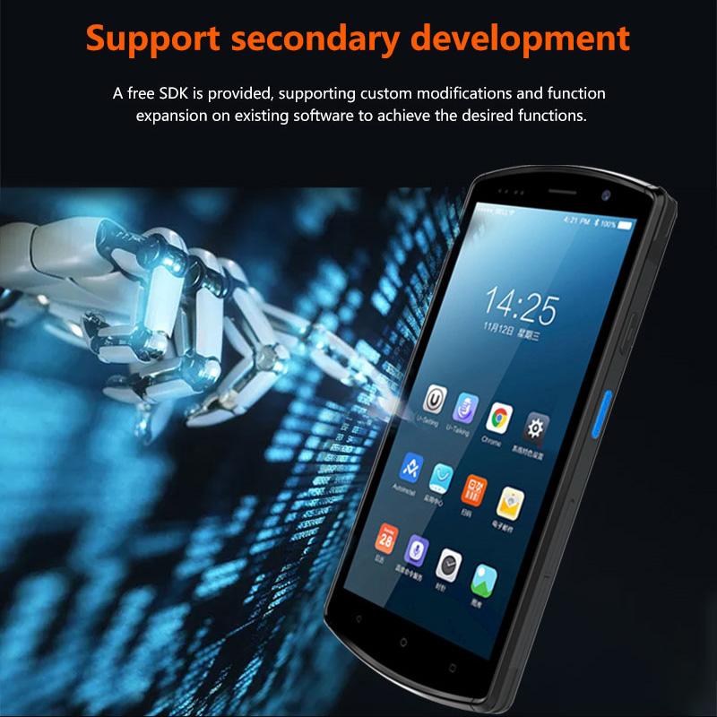 High-Performance PDA with 1D/2D Barcode Scanning Low-Power Consumption-Dustproof Waterproof Bluetooth Barcode Scanner for logistics management data co