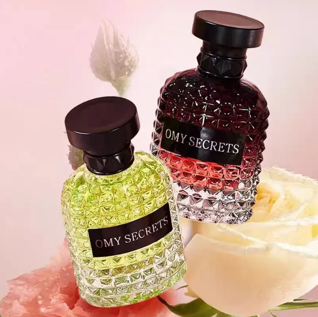 Perfume OMY Secrets 50ml EAU DE Toilette Natural Spray Pink Yellow Green Bottle Women Fragrance Long Lasting Smell