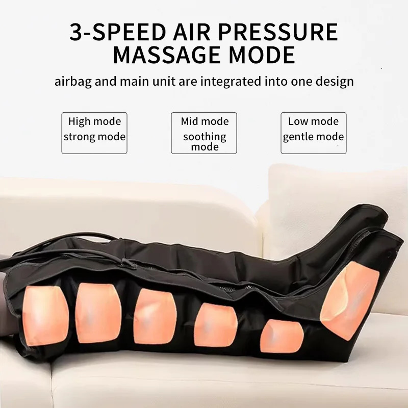 Jinkairui Electric Air Pressure Leg Massager Kneading Squeeze Deep Relaxation Calf Foot with Remote Control 250814