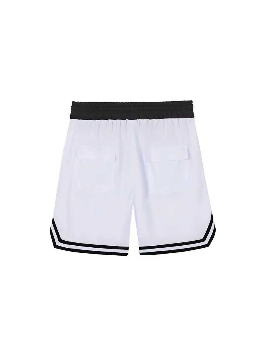 Athletic shorts Mens summer gym workout mesh breathable quick-drying zipper pocket Jogging beach basketball four point below th Y250814