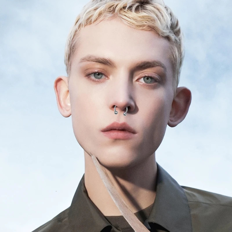 24Pc/set Steel Nostril Ear Tongue Piercing Eyebrow Lip Nose Hoop Set Piercings Ring Body Jewelry Women Men Ear Stud 250807