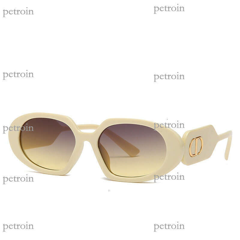 New Trendy Personality Street Style Fashion Versatile Oval High-end Internet Celebrity Sunglasses