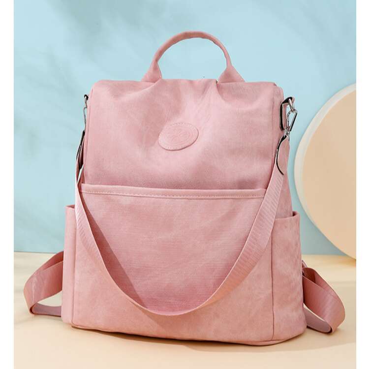 Summer New Double PU Women's Bags Designer Women Multifunctional Anti-theft Single Shoulder Crossbody Backpack Travel Bag
