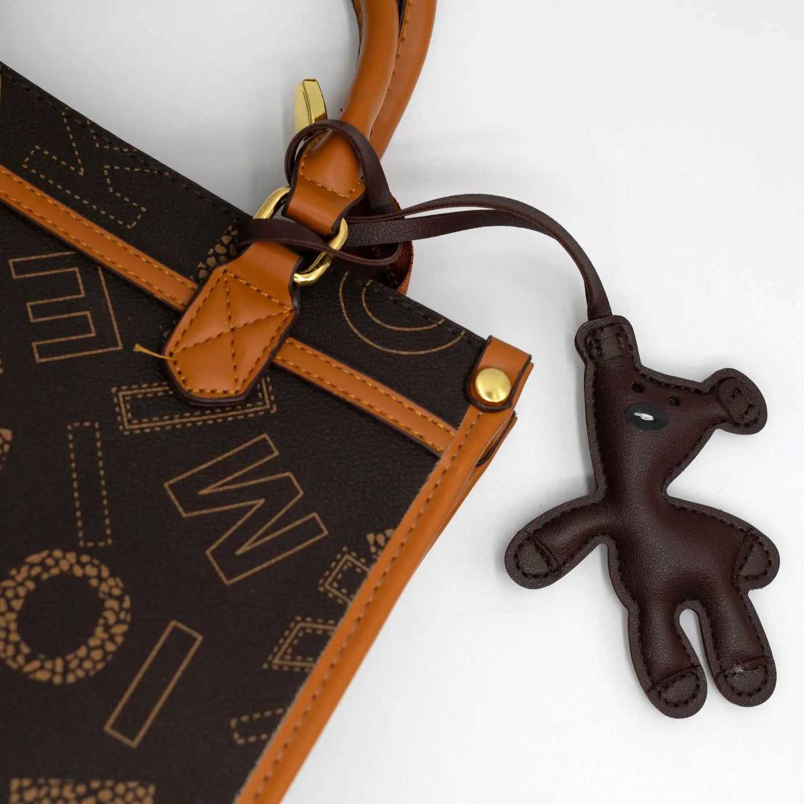 1 Pcs Bear Bag Charm Cute Bear Charm for Purse Handbags Bag Accessories Car Charms PU Teddy Bears Key Charms Keychain Y250815