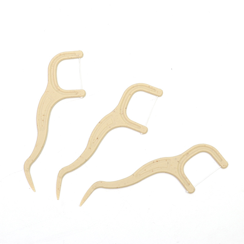 50-piece dental floss sticks for cleaning between teeth, plastic, portable, for use in dental clinics and hospitals, multiple sizes available