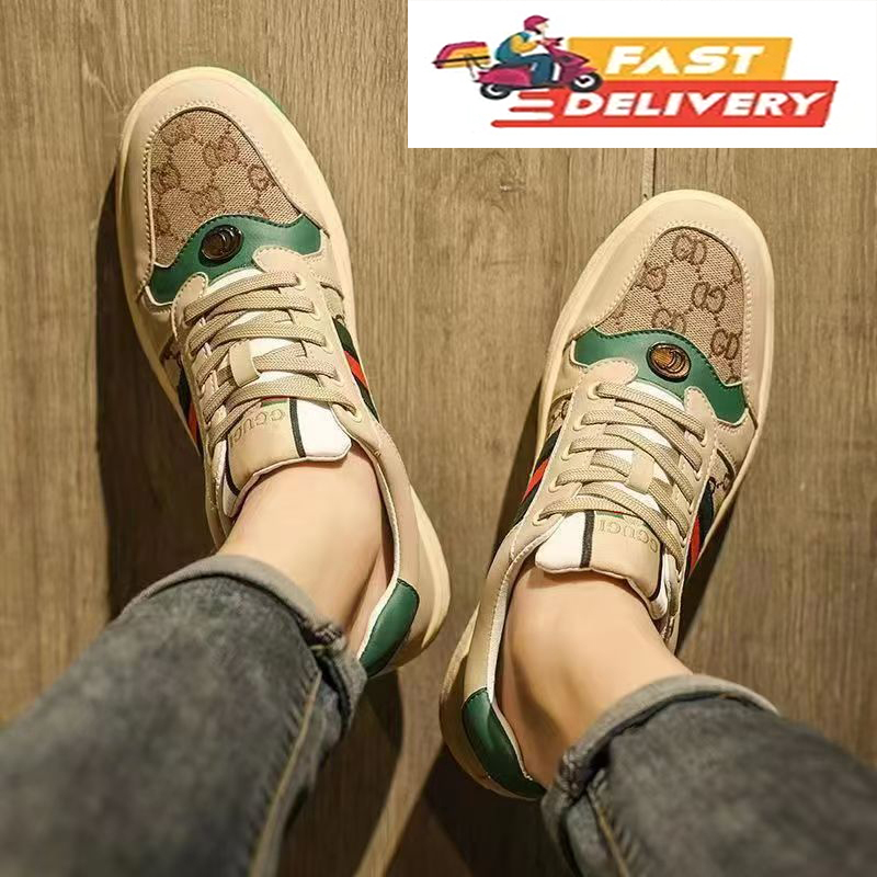 Designer Casual Shoes Sneakers Low Womens Shoes High Quality mens giccis shoes designer shoes Walking Sneakers Outdoor daily dressing running shoes 77