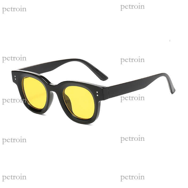 Oval Ocean Lens Thickened Small Frame Fashionable Women High-end Versatile Men Driving Sunglasses
