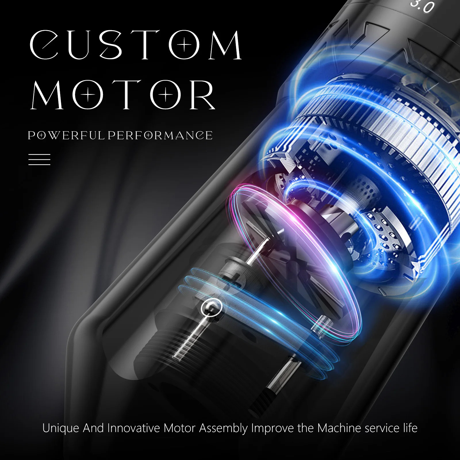 XNET Talos Adjustable Wireless Tattoo Machine Pen 2042mm Coreless Motor For Dotwork Makeup Microplasty 250809