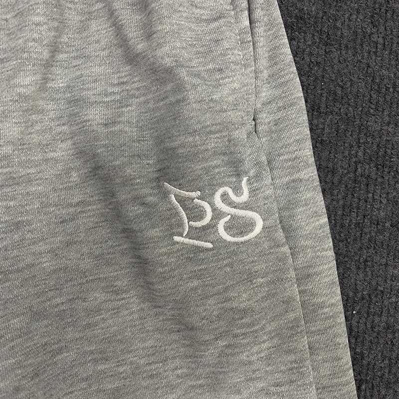 Mens Summer Trendy Pattern Embroidered Sports Leisure Straight Loose Five Quarter Pants - American New Trend Y250814