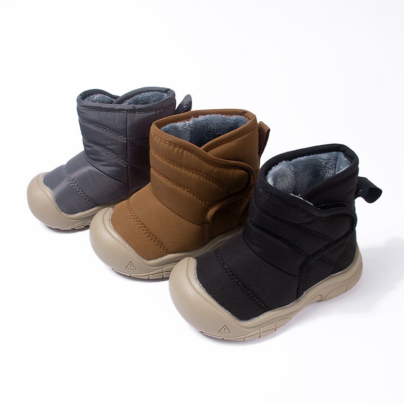 Winter Baby Cotton Shoes Toddler Waterproof Snow Boots Kids Solid Color Short Boots Kidsnest Boys Girls Daily Travel Shoes In Winter Size US5C-US9C