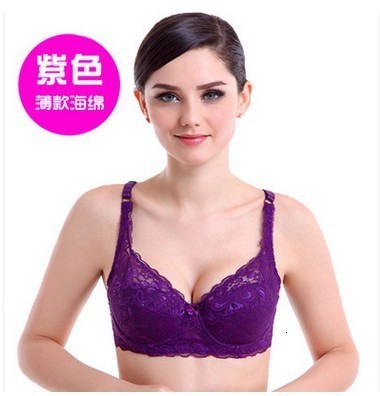 Sexy Push Up Bra Deep V Brassiere Summer Thin Women Underwear Lace Embroidery Flowers Lingerie Plus Size A B C D Cup Bras 250617