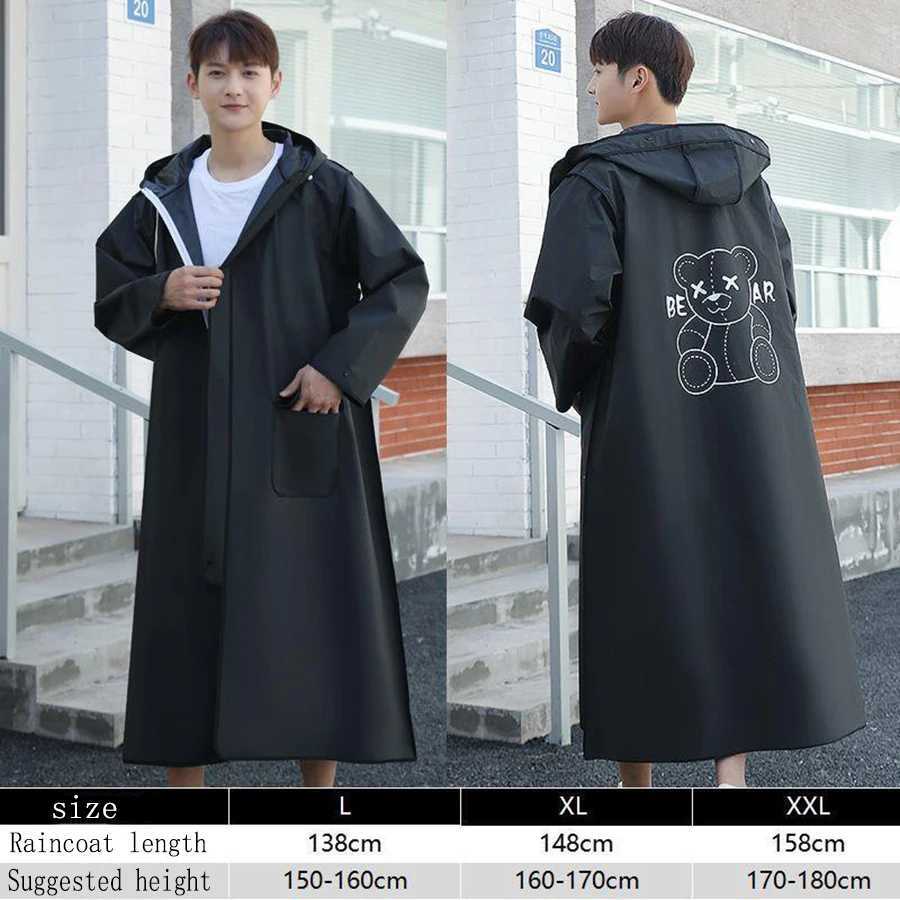 New EVA Mens And Womens Raincoats Full Length Adult Riding And Walking Rainstorm Proof Electric Bicycle Poncho Y250814