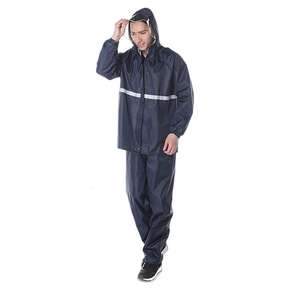 Raincoat and Rainpants Suit Waterproof Full Body Rainstorm Prevention Riding Reflective Split Raincoat for Motorcyclist Rider Y250814