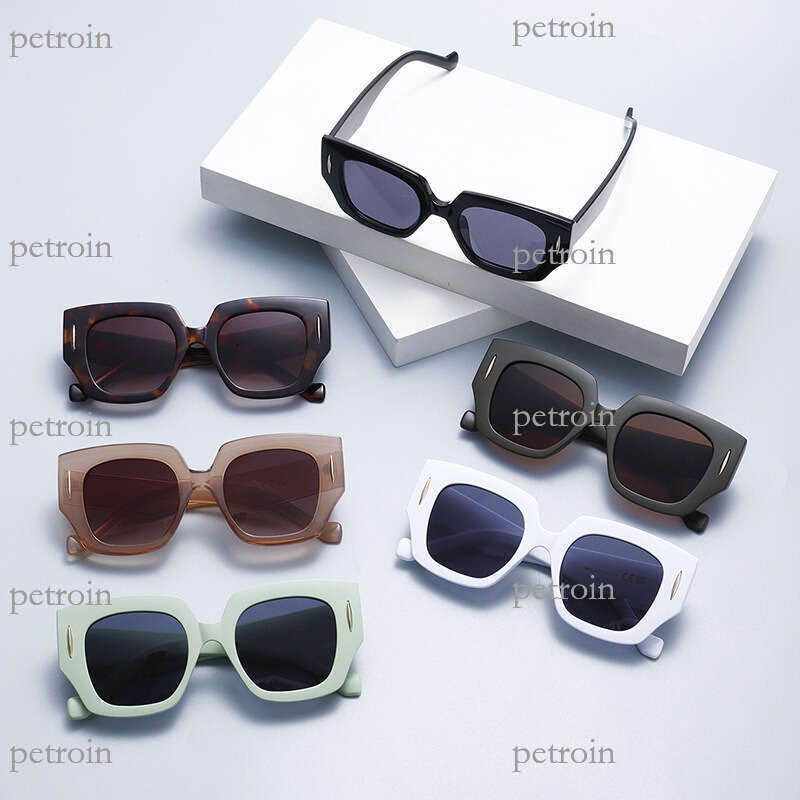 New Square Frame Oversized Unisex High-End Face-Slimming Trendy Brand Sunglasses